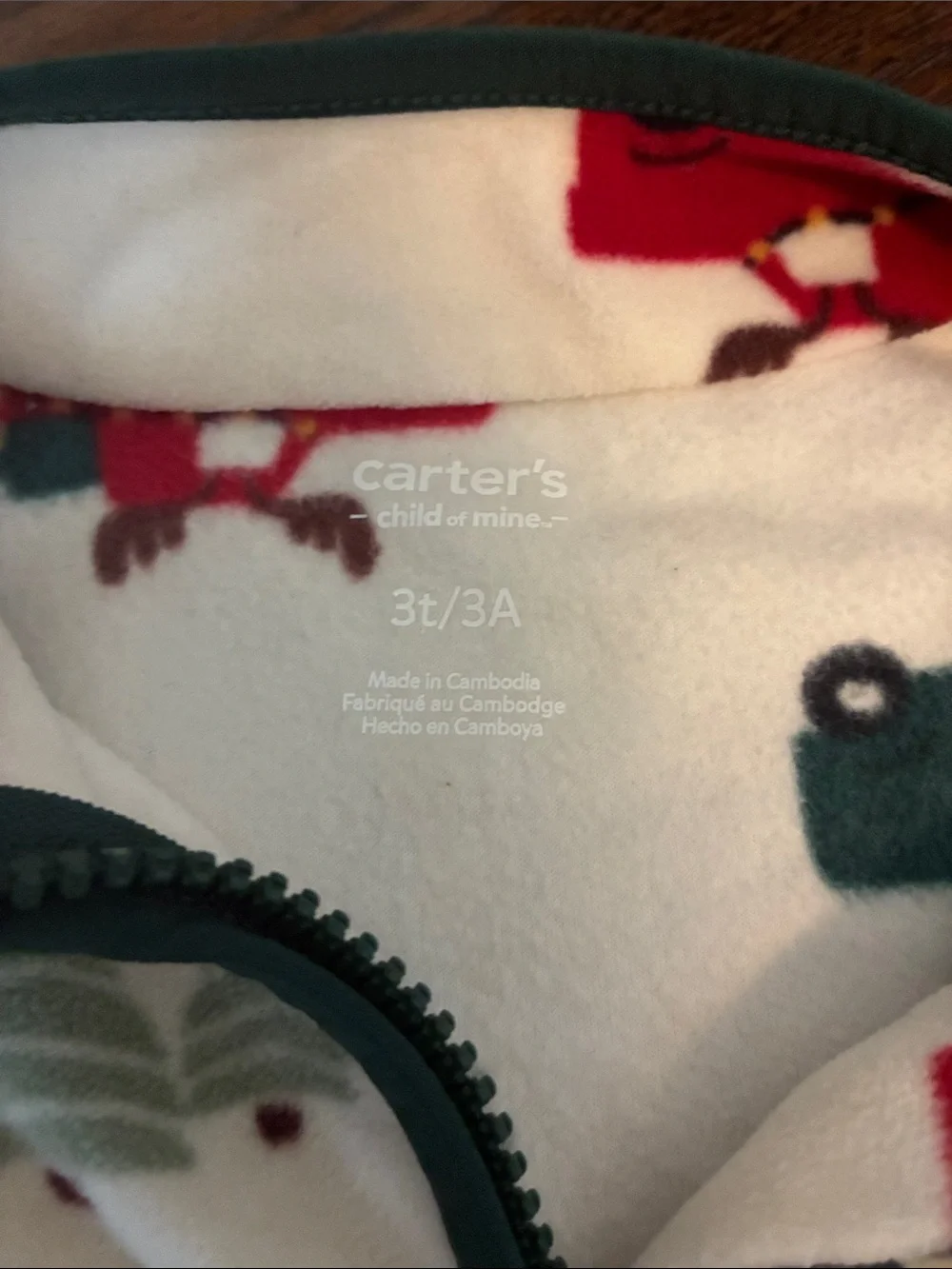 Carters cozy white